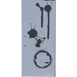 Szablon Mix Media Cadence MU-27 10x25cm / plamy, kleks